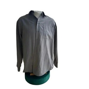Hill and archer long sleeve button up size medium gray